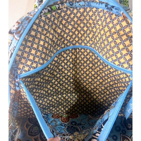 Vera Bradley Bali Blue Paisley Floral Shoulder Bag OS - Picture 9 of 10